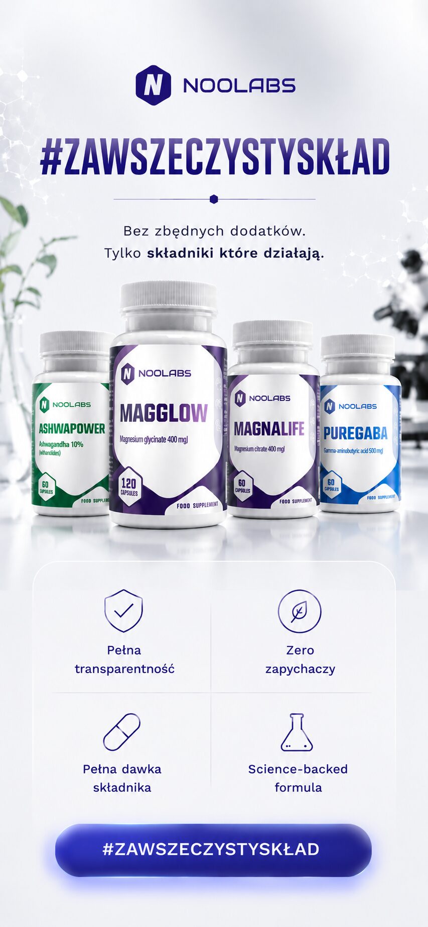 Noolabs - #ZawszeCzystySkład - suplementy diety premium