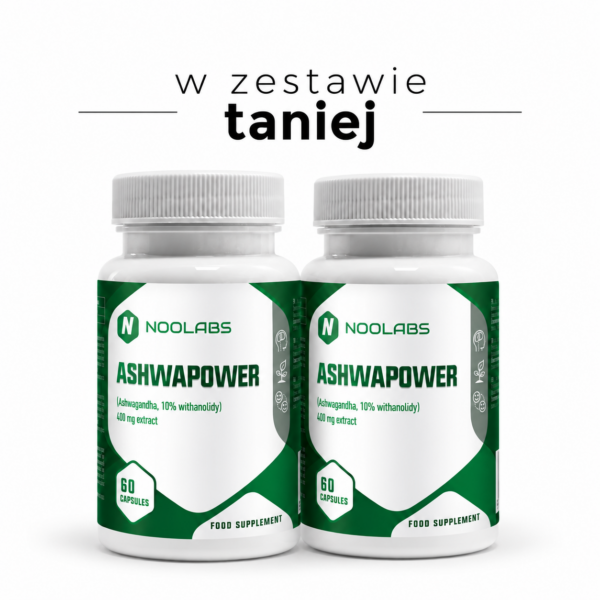 Zestaw na Stres i Odporność na Zmęczenie | Ashwapower 2 × 60 kaps.