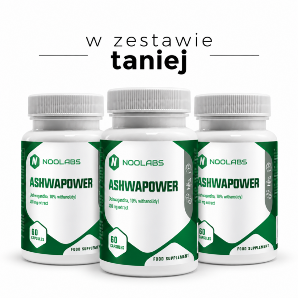 Zestaw na Stres i Odporność na Zmęczenie | Ashwapower 3 × 60 kaps.