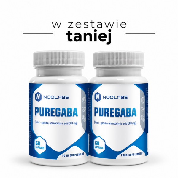 Zestaw na Wyciszenie i Sen | PureGABA 2 × 60 kaps.