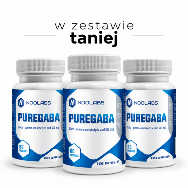 Zestaw na Wyciszenie i Sen | PureGABA 3 × 60 kaps.
